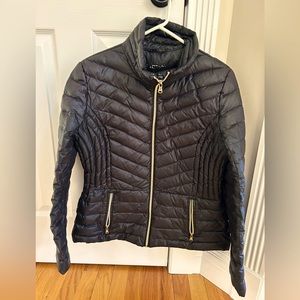 Kenneth Cole puffer jacket, foldable, black M/L